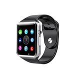 Relógio Smartwatch A1 Touch Bluetooth Gear Chip Pretro  E Prata